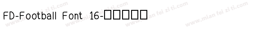 FD-Football Font 16字体转换